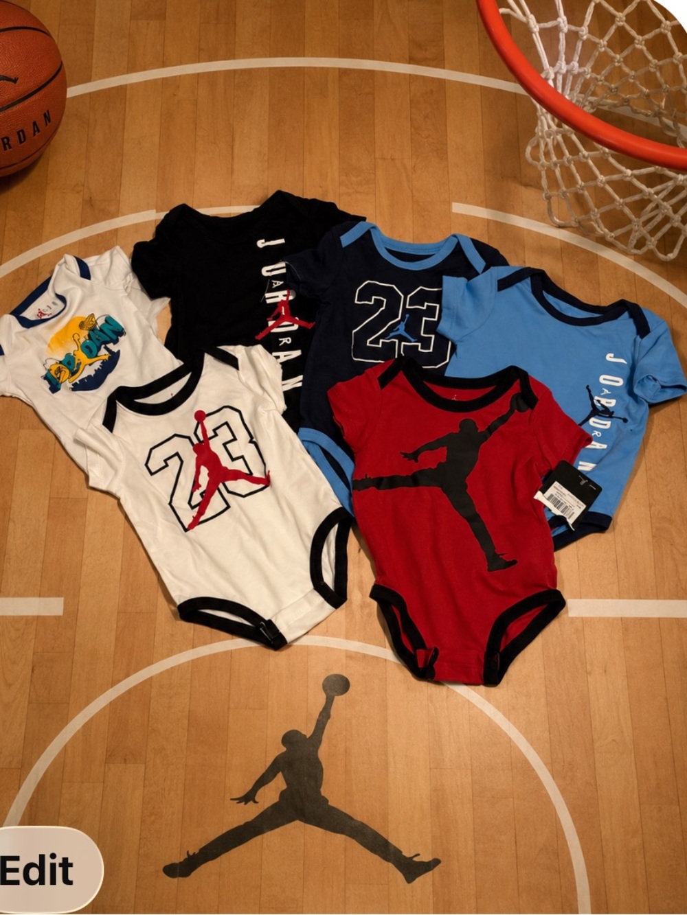 Jordan Baby One-Piece Bodysuit Set - Multi Color